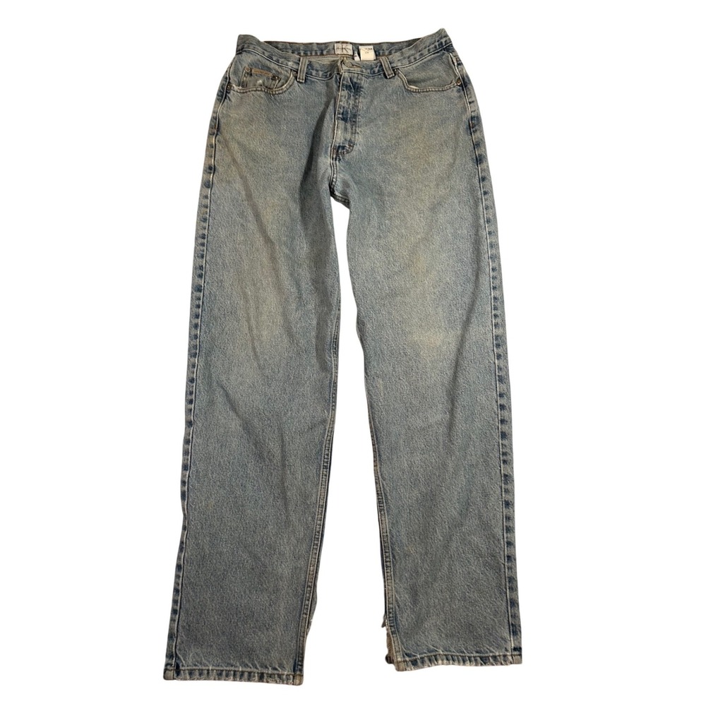Vintage Calvin Klein Jeans Mens Light Wash Straight Leg Denim Pants Size 34